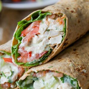 Avocado Reach Chicken Salad Wrap