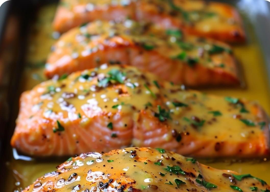 Baked Honey Mustard Salmon