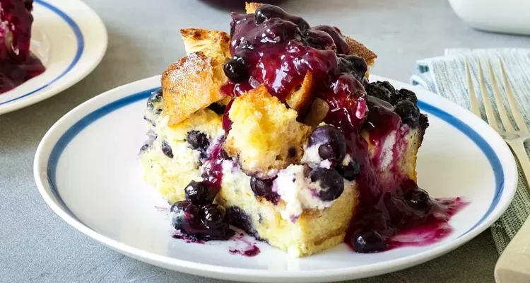Overnight Blueberry French Toast